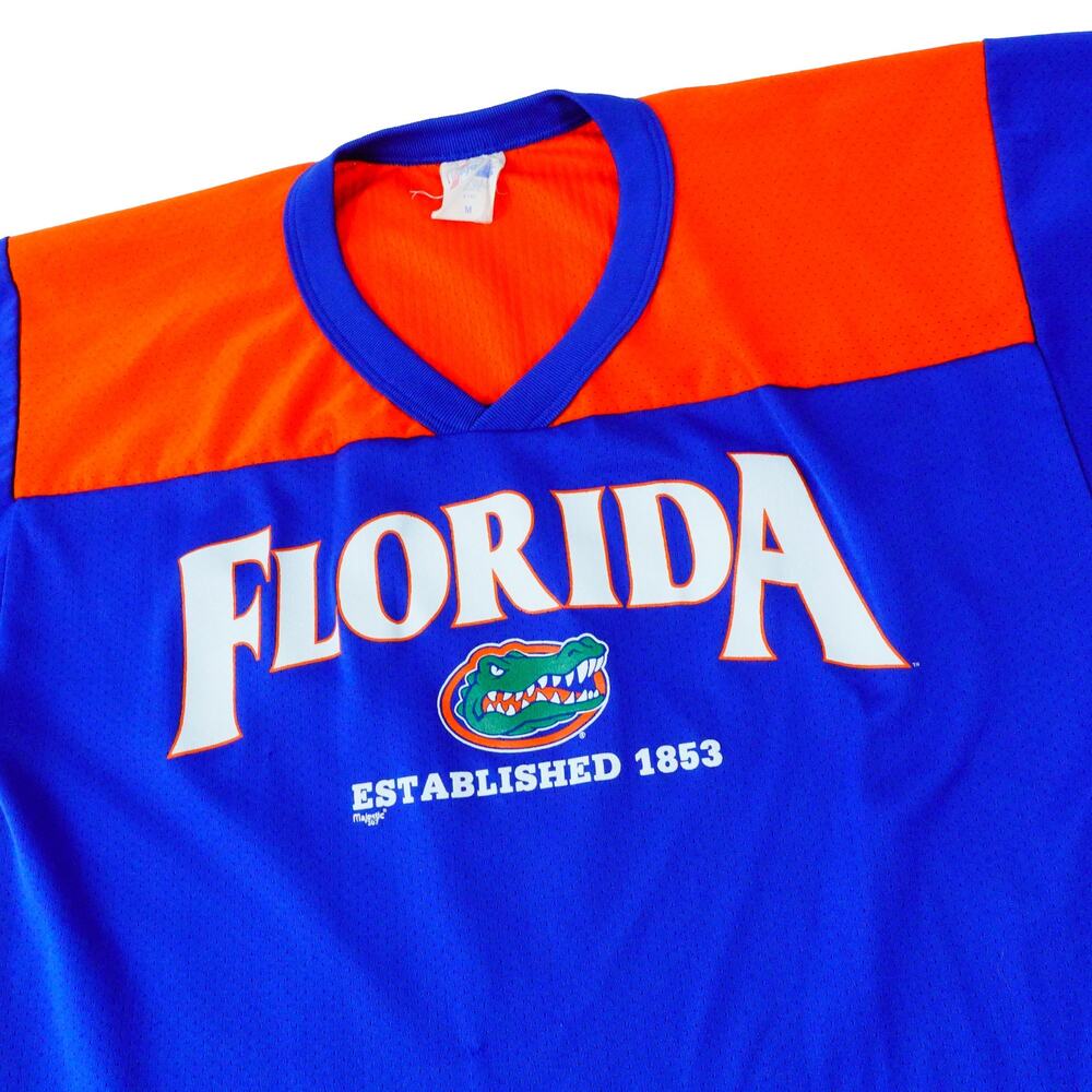 University of Florida Majestic Vintage Performance Jersey T Shirt Made USA M